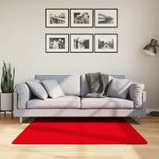 Vidaxl Teppich Huarte niedrig -molende Weichwaschbar 120x120 cm rot - afbeelding 1