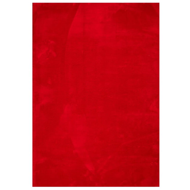 Vidaxl Teppich Huarte niedrig -molende Weichwaschbar 160x230 cm rot
