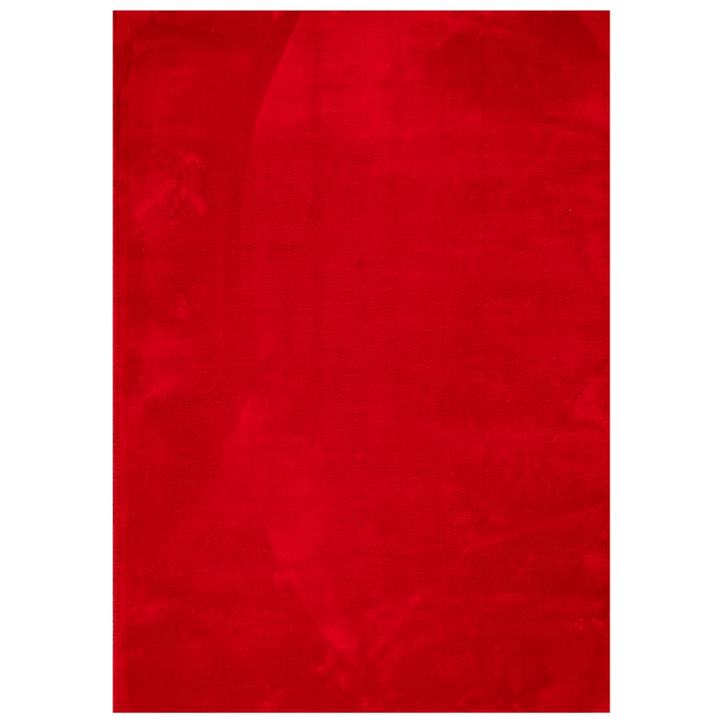 Vidaxl Teppich Huarte niedrige Schleife weichwaschbar 240x340 cm rot