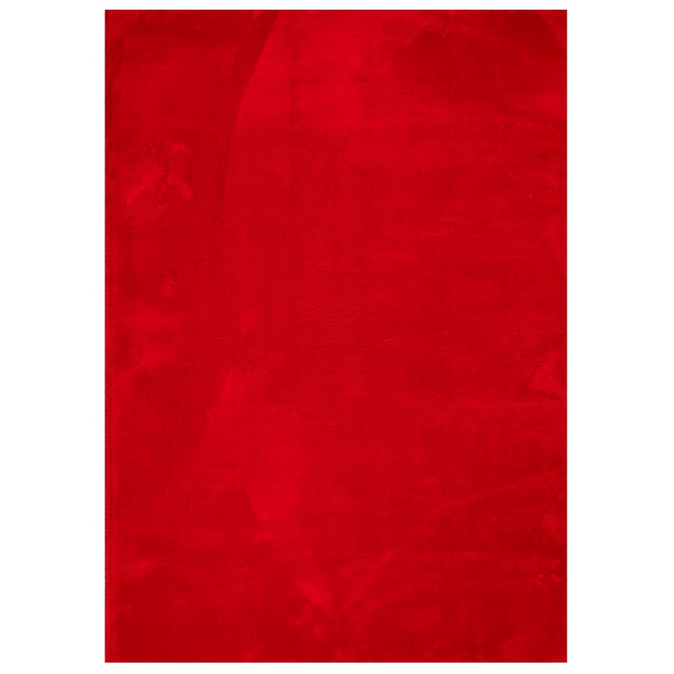 Vidaxl Teppich Huarte niedrige Schleife weichwaschbar 240x340 cm rot