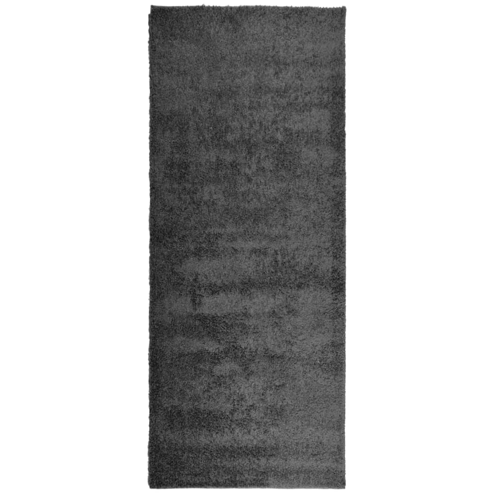 Vidaxl Teppich Pamplona Shaggy hochmoderne 80x200 cm Anthrazit
