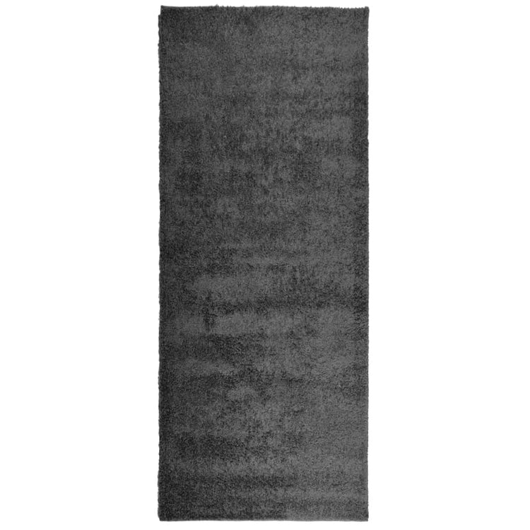 Vidaxl Teppich Pamplona Shaggy hochmoderne 80x200 cm Anthrazit