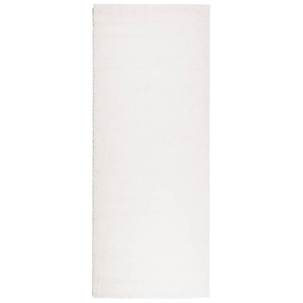 Vidaxl Teppich Pamplona Shaggy hochmoderne 80x200 cm Creme