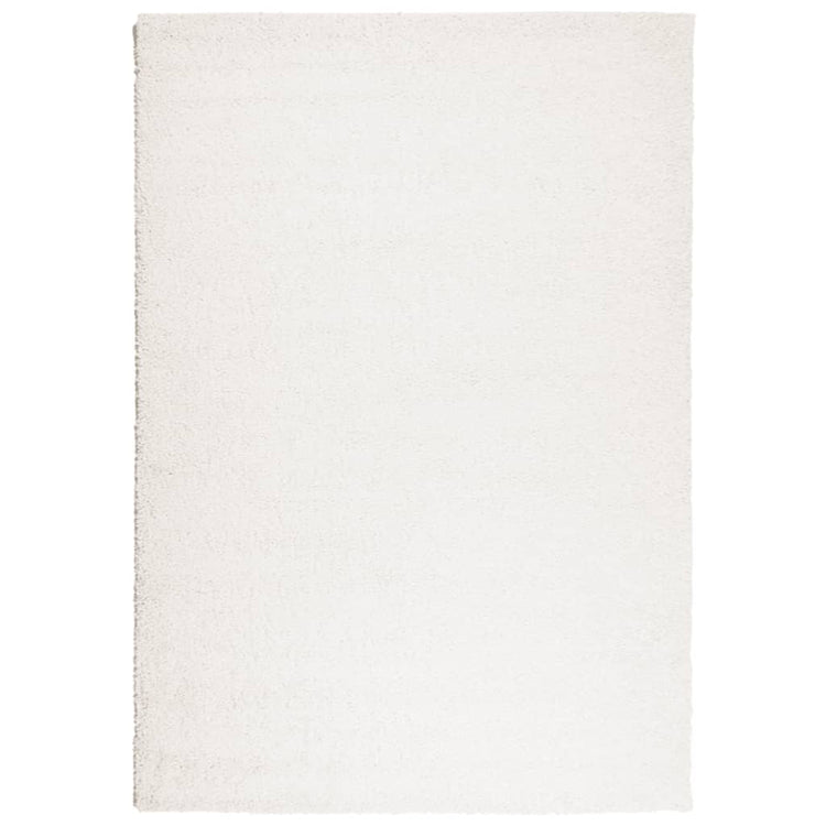 Vidaxl Teppich Pamplona Shaggy hochmoderne 140x200 cm Creme
