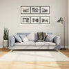 Vidaxl Teppich Pamplona Shaggy hochmoderne 160x160 cm Creme