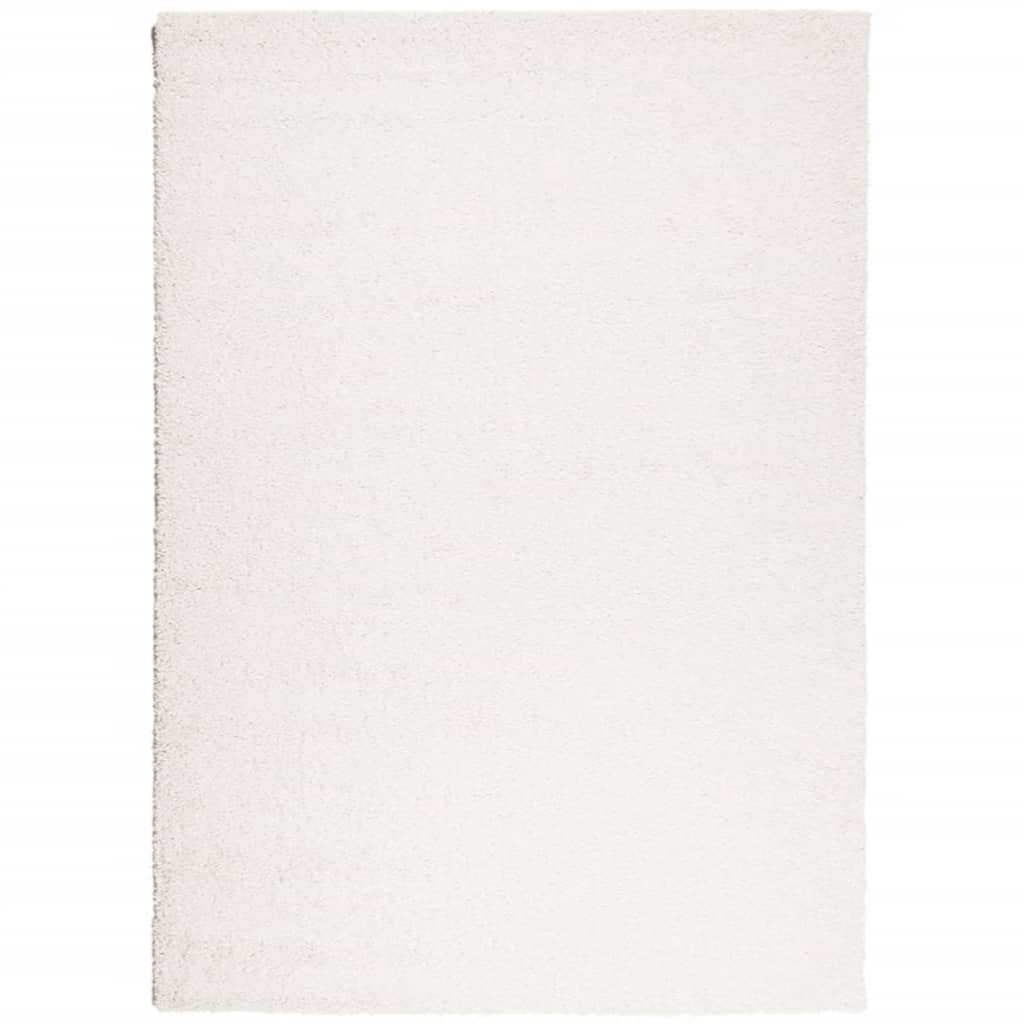 Vidaxl Teppich Pamplona Shaggy hoch moderne 240x340 cm Creme