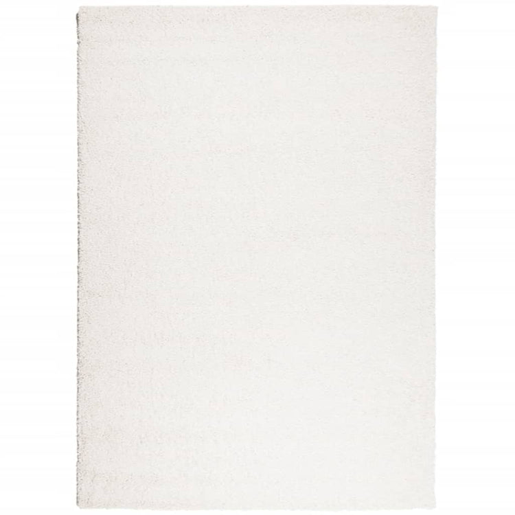 Vidaxl Teppich Pamplona Shaggy hoch moderne 240x340 cm Creme