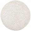 Vidaxl Teppich Pamplona Shaggy hoch modern Ø 80 cm Creme Farbe