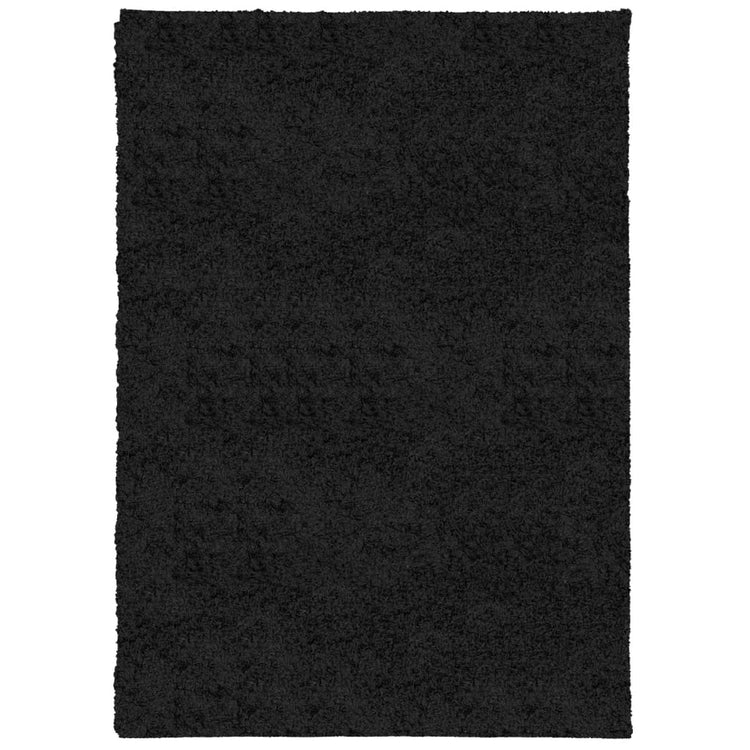 Vidaxl Teppich Pamplona Shaggy Hoch moderner 120x170 cm Schwarz