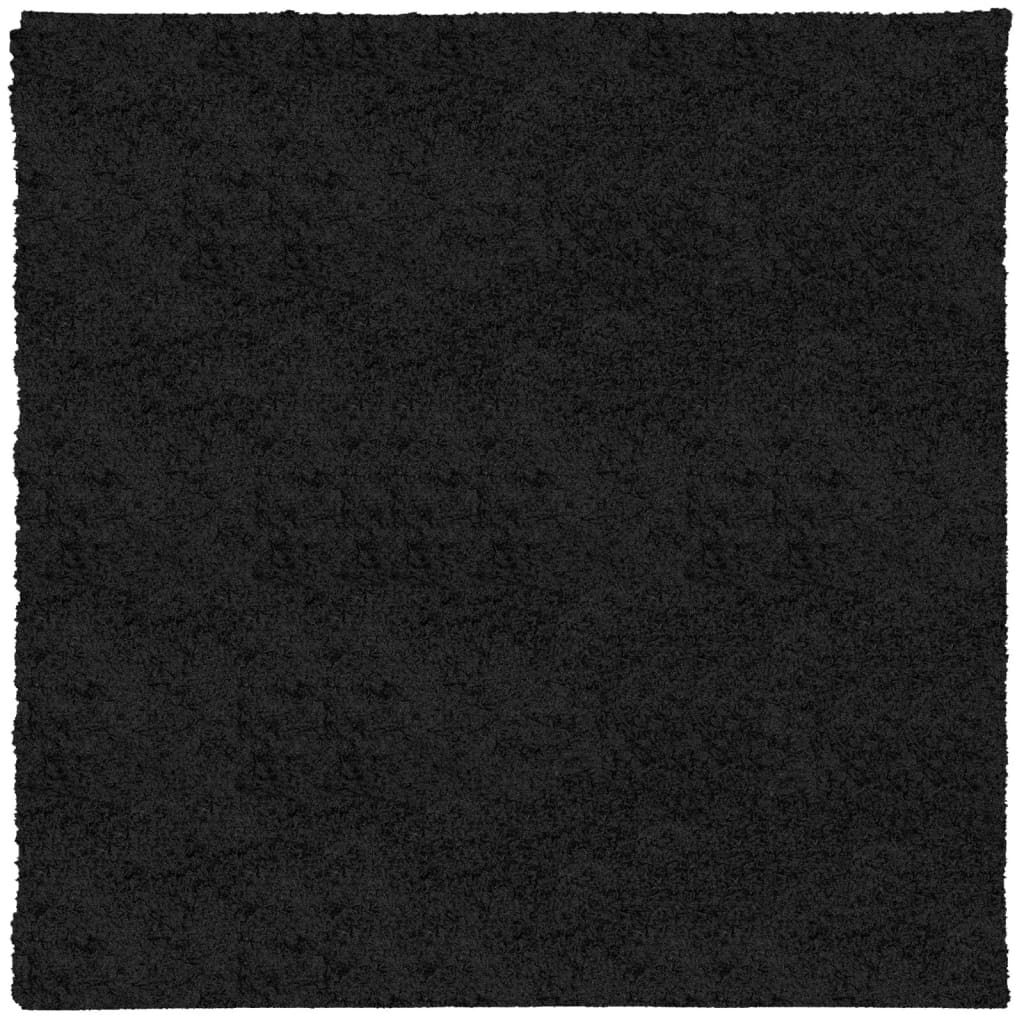 Vidaxl Teppich Pamplona Shaggy hochmoderne 160x160 cm schwarz