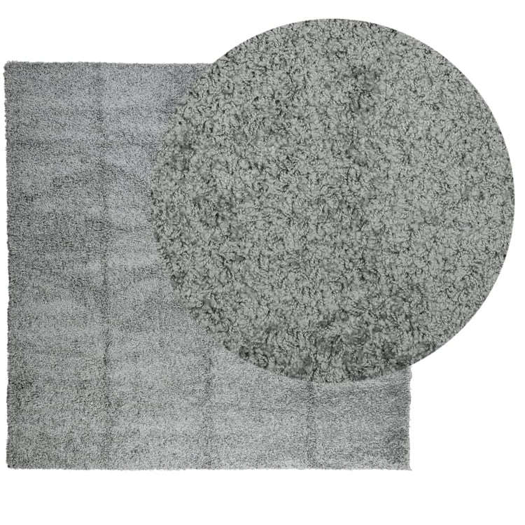 Vidaxl Teppich Shaggy High Stape Moderne 240x240 cm Grün