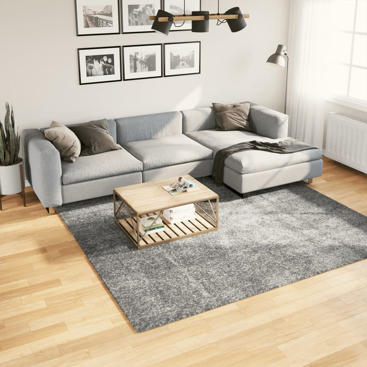 Vidaxl Teppich Shaggy High Stape Moderne 240x240 cm Grün