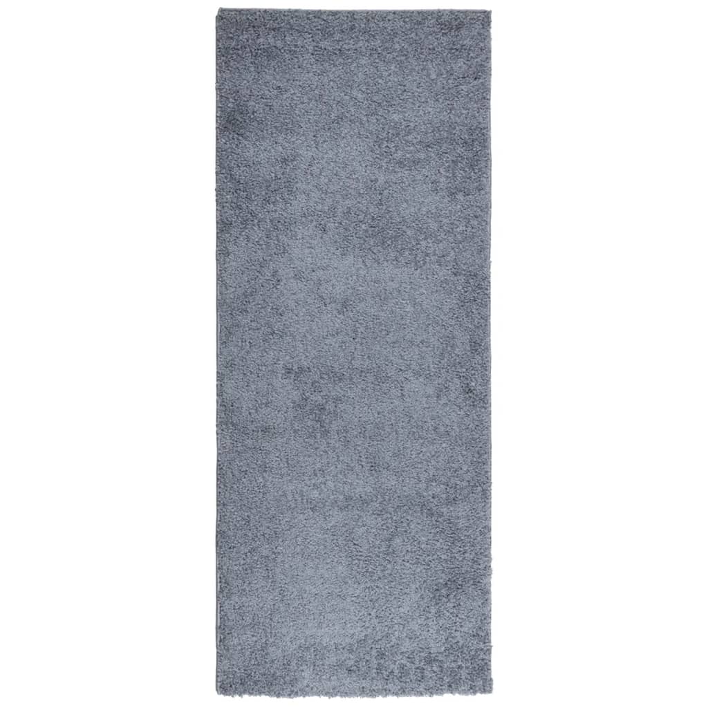 Vidaxl Teppich Pamplona Shaggy hochmoderne 80x200 cm blau