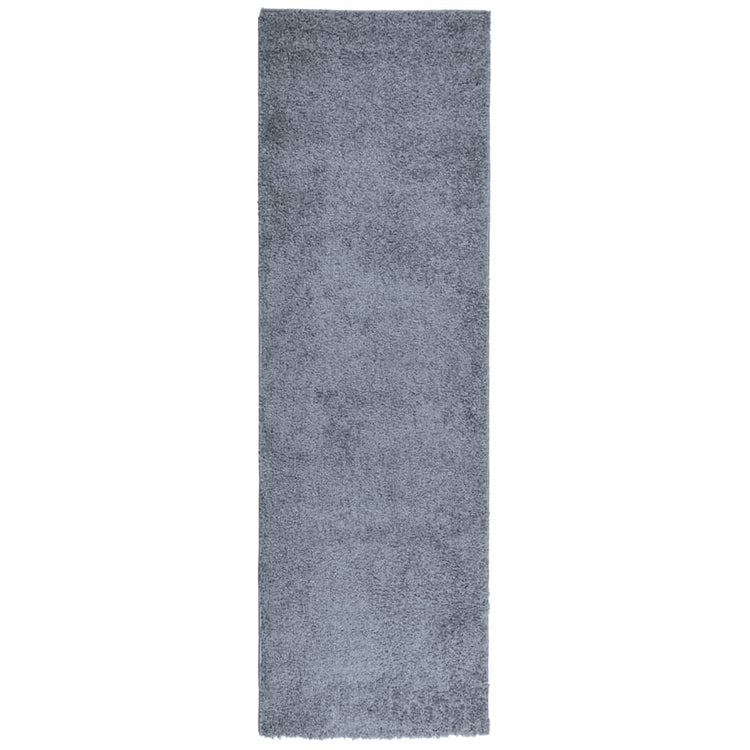 Vidaxl Teppich Pamplona Shaggy hochmoderne 80x250 cm blau