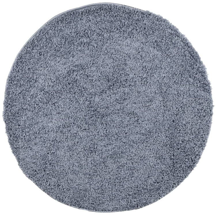Vidaxl Teppich Pamplona Shaggy hoch modern Ø 240 cm Blau
