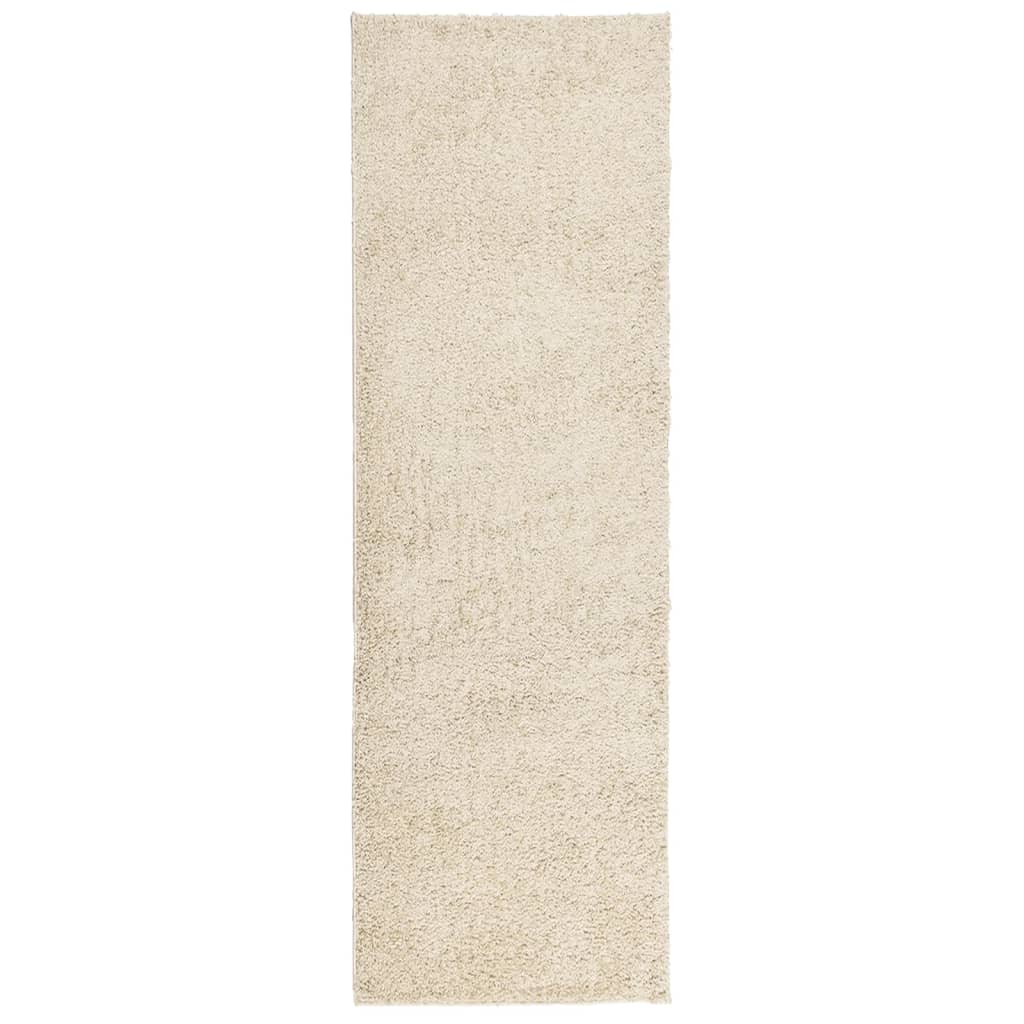 Vidaxl Teppich Pamplona Shaggy hoch moderne 80x250 cm Goldfarbe