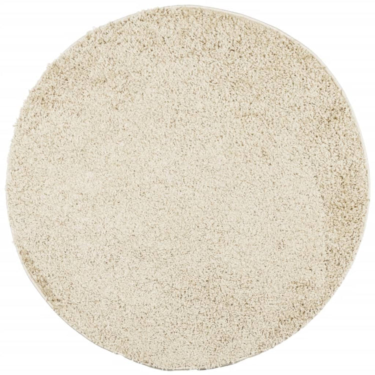 Vidaxl Teppich Pamplona Shaggy High Stape Moderne Ø 120 cm Goldfarbe