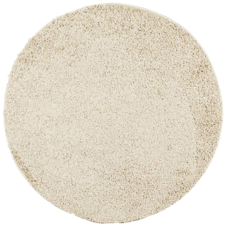 Vidaxl Teppich Pamplona Shaggy hochpol modern Ø 200 cm Goldfarbe