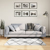 Vidaxl Teppich Pamplona Shaggy hochpapel 120x170 cm Creme und Schwarz