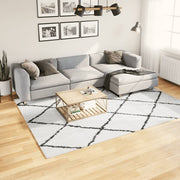 Vidaxl Teppich Pamplona Shaggy hochstange 200x280 cm Creme und Schwarz - afbeelding 1