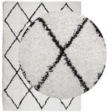 Vidaxl Teppich Pamplona Shaggy hochstange 240x340 cm Creme und Schwarz - afbeelding 3