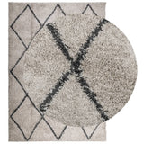 Vidaxl Teppich Pamplona Shaggy hochpapel 160x230 cm Beige Anthrazit - afbeelding 3