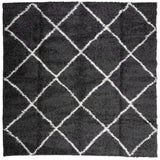 Vidaxl Teppich Pamplona Shaggy SCHWIRT 120 x 1220 cm Schwarz und Creme - afbeelding 2