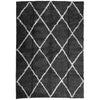 Vidaxl Teppich Shaggy High Stape Moderne 120x170 cm schwarz und creme