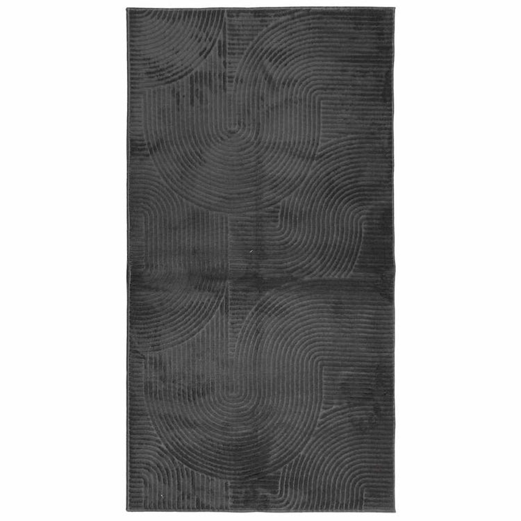 VidaXL Teppich Iza Kurzflor skandinavisch 80x150 cm Anthrazit