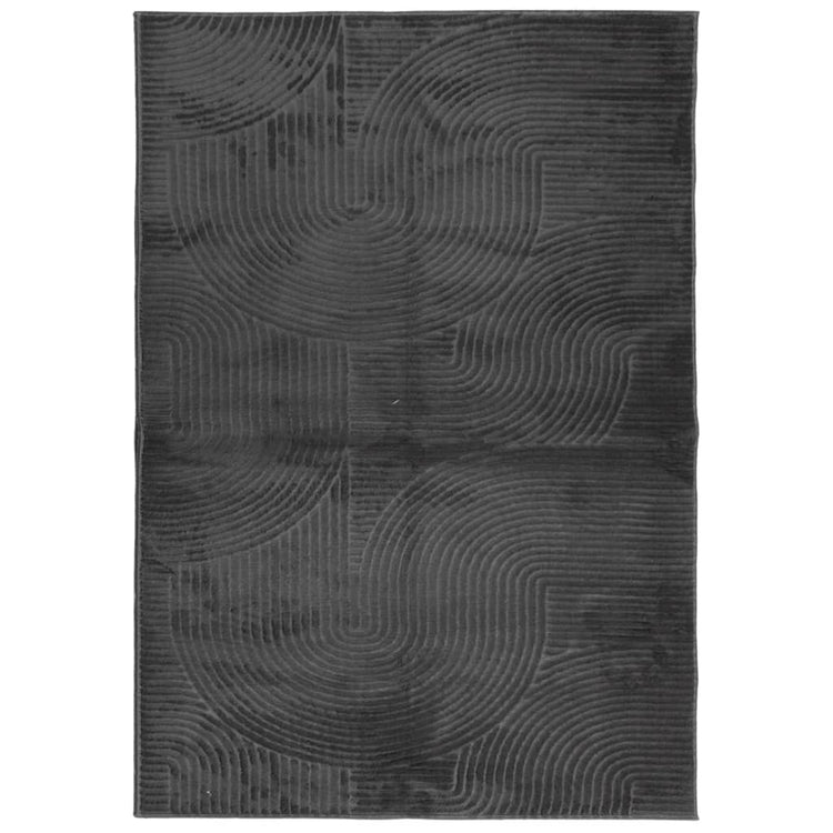 VidaXL Teppich Iza Niedrigflor skandinavisch 160x230 cm Anthrazit