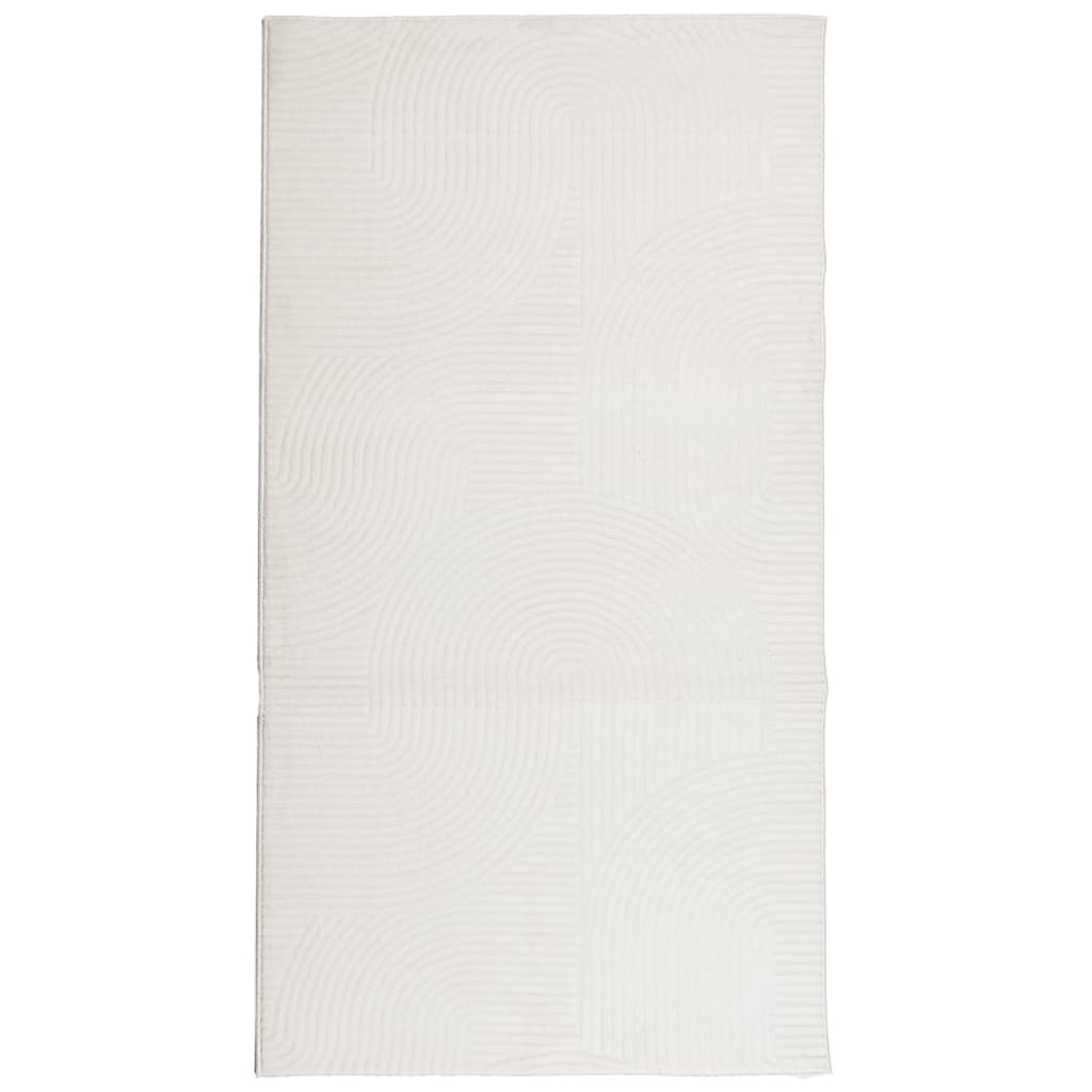 Vidaxl Teppich Iza Low -Molon Scandinavian 80x150 cm Creme -Colored