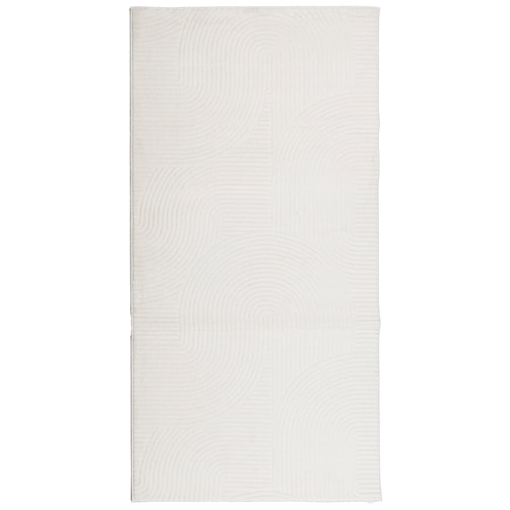 Vidaxl Teppich Iza Low -Pile Scandinavian 100x200 cm Creme -Colored