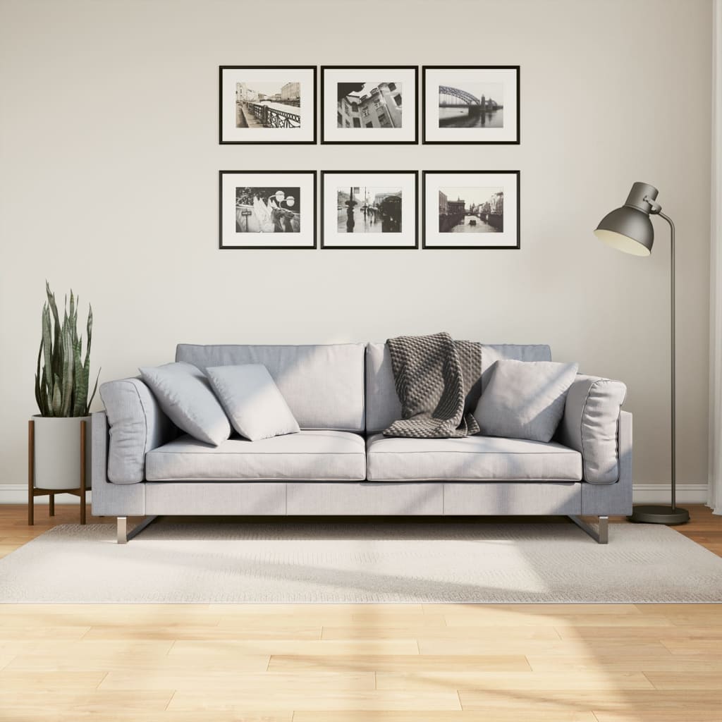 Vidaxl Teppich Iza Low -Pile Scandinavian 100x200 cm Creme -Colored