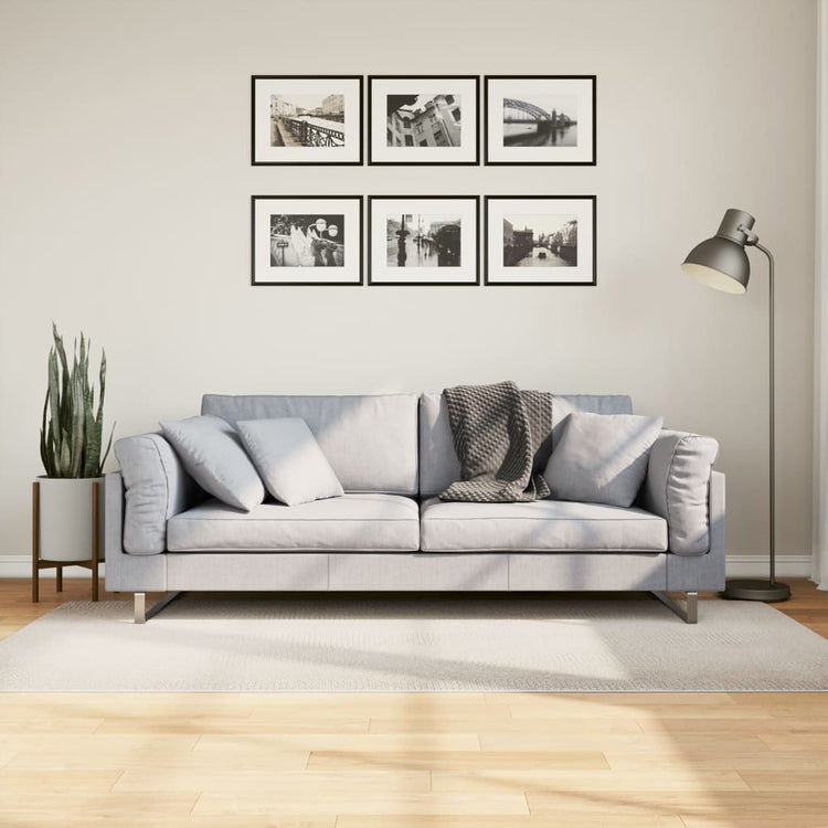 Vidaxl Teppich Iza Low -Pile Scandinavian 100x200 cm Creme -Colored