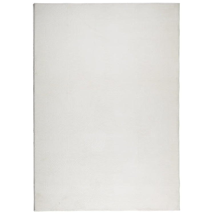 Vidaxl Teppich Iza Low -Pile Scandinavian 140x200 cm Creme -Colored