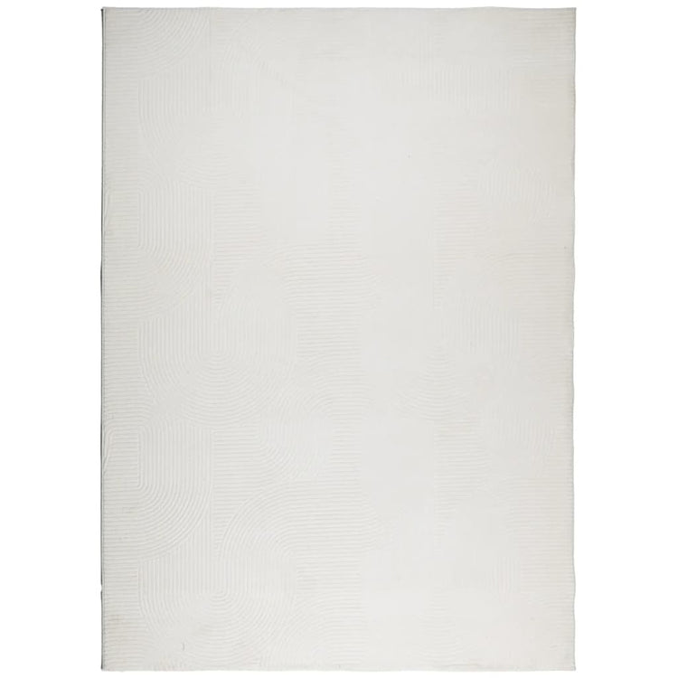 VidaXL Teppich Iza Kurzflor skandinavisch 200x280 cm Creme