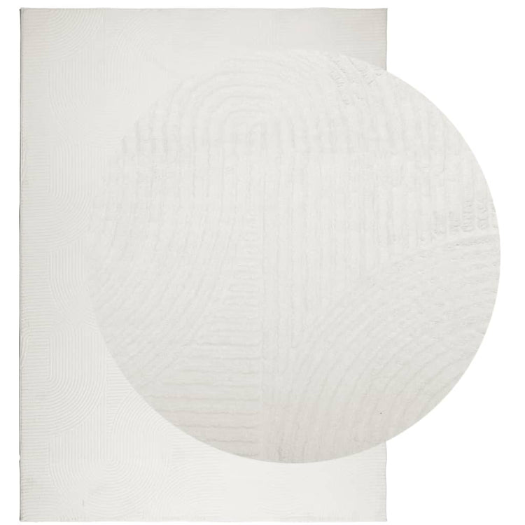 VidaXL Teppich Iza Kurzflor skandinavisch 200x280 cm Creme