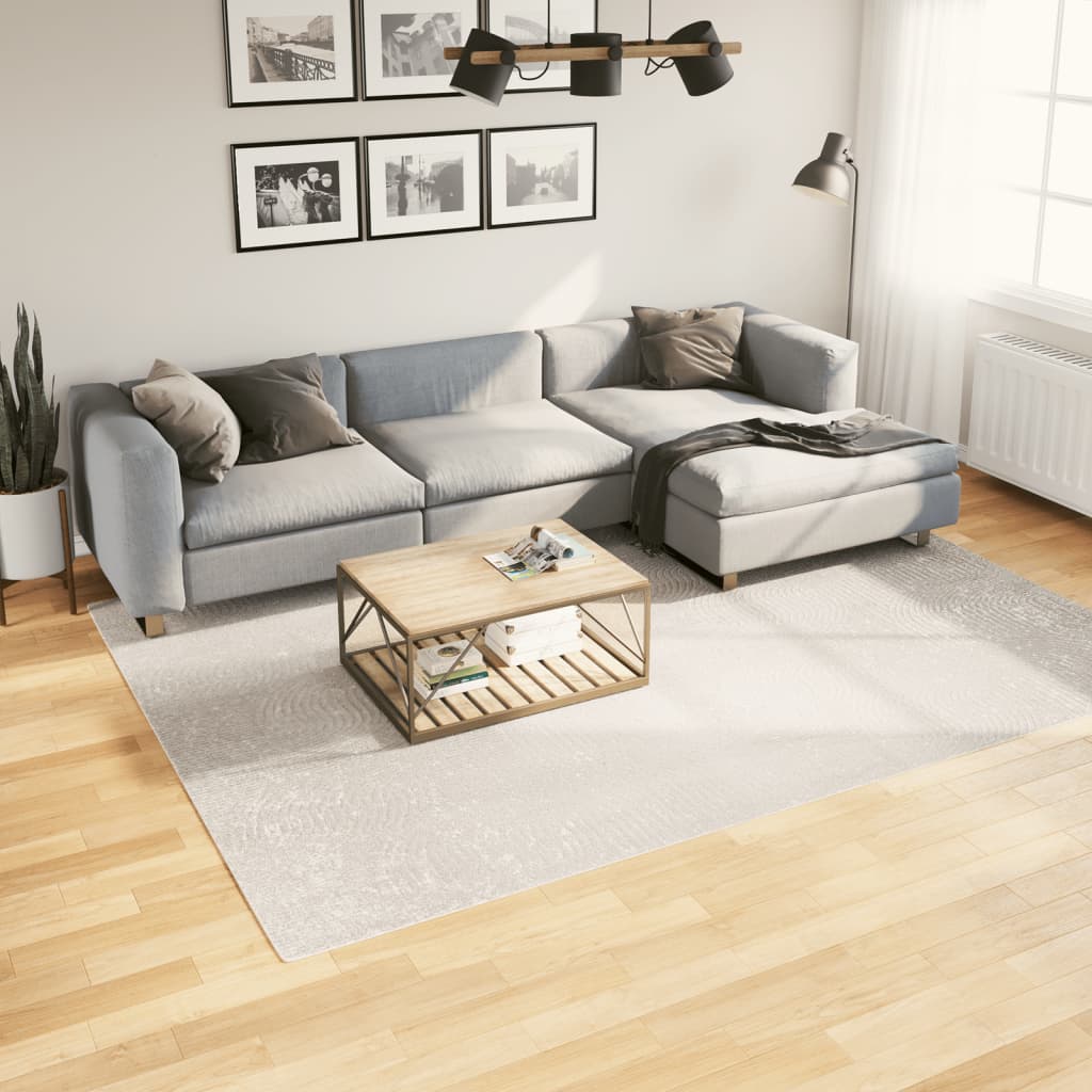 VidaXL Teppich Iza Kurzflor skandinavisch 200x280 cm Creme