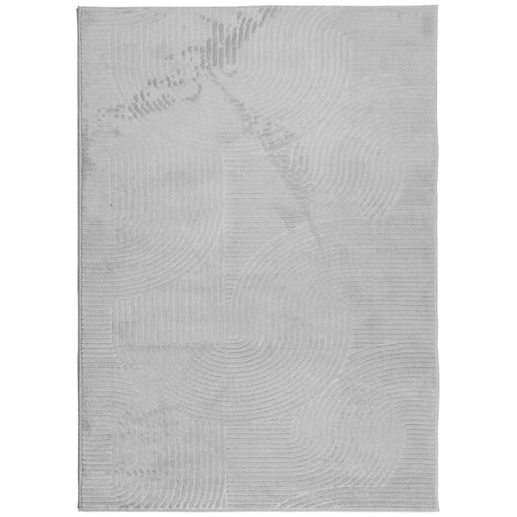 Vidaxl Teppich Iza Low -Pile Scandinavian 240x340 cm Grau