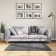 VidaXL Teppich Oviedo Niederflor 120x120 cm Anthrazit