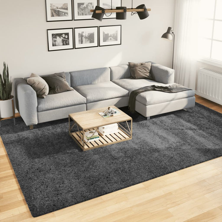 Vidaxx Teppich Oviedo Niederflor 240x340 cm Anthrazit