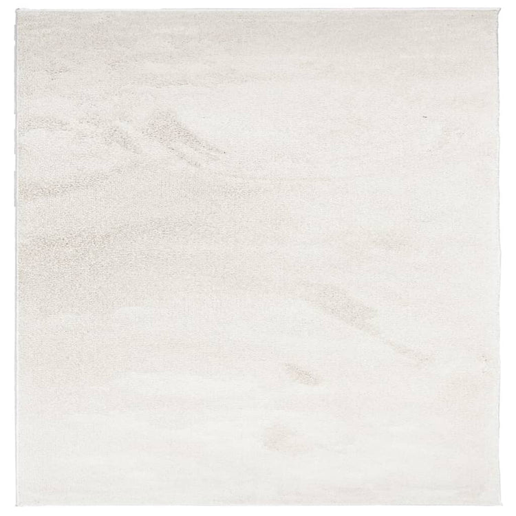 Vidaxl Teppich Oviedo niedrig -pile 160x160 cm Beige