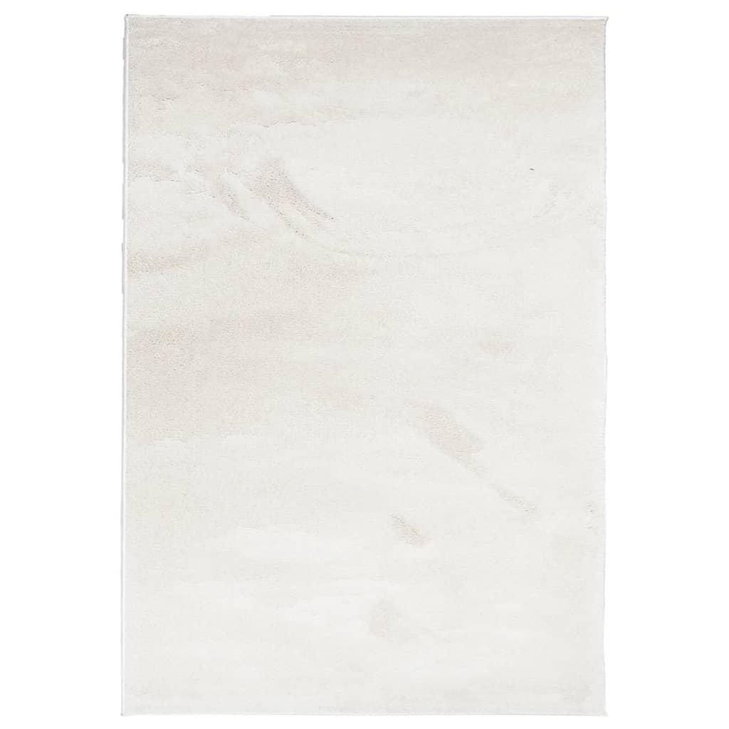 VidaXL Teppich Oviedo niedriger Flor 160x230 cm beige