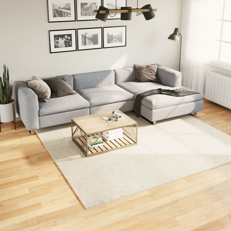 VidaXL Teppich Oviedo Niederflor 240x240 cm beige