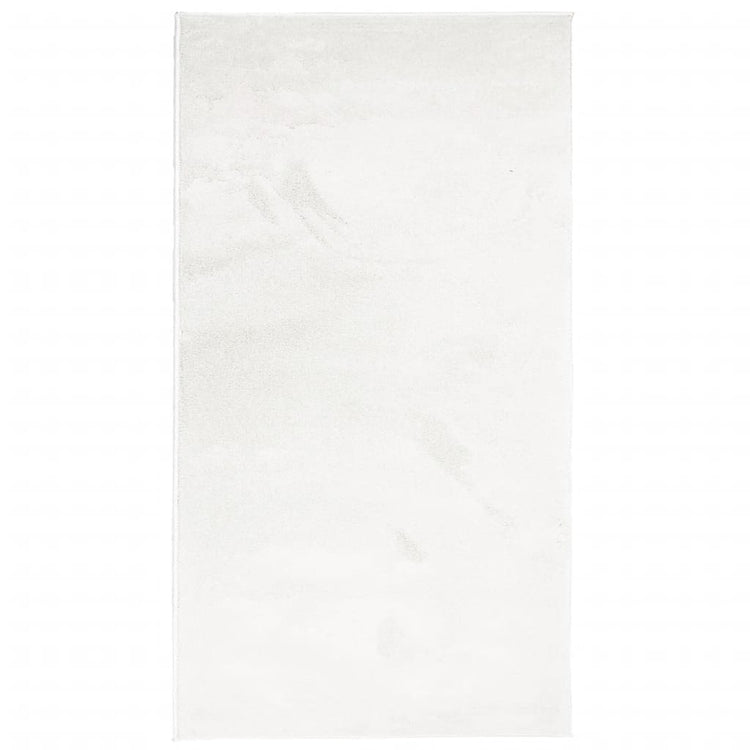 Vidaxl Teppich Oviedo niedrig -pile 60x110 cm cremefarben -gepflegt