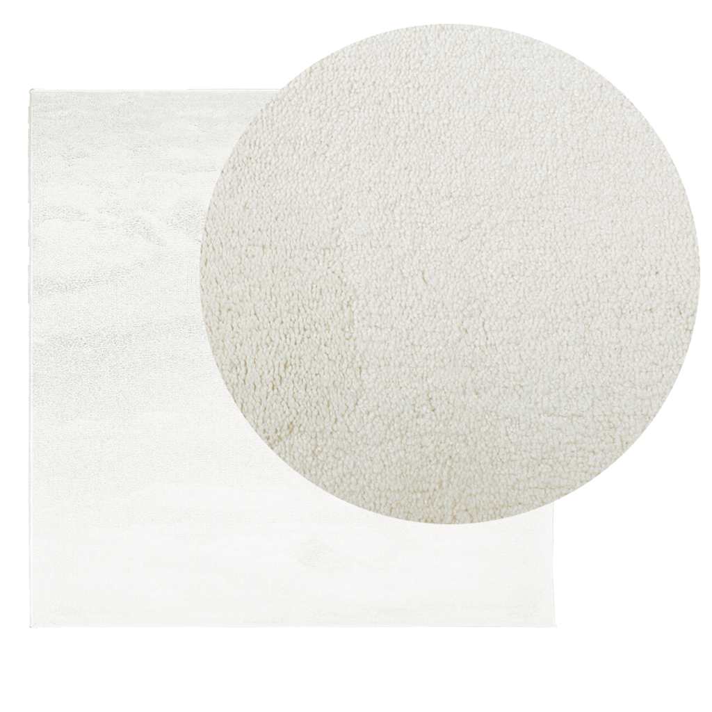 Vidaxx Teppich Oviedo Niederflor 200x200 cm Creme
