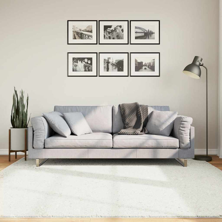 Vidaxx Teppich Oviedo Niederflor 200x200 cm Creme