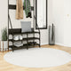 Vidaxx Teppich Oviedo Kurzflor ø 160 cm cremefarben