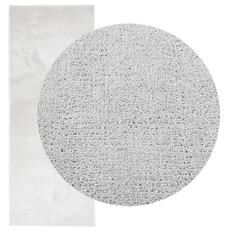 Vidaxl Teppich Oviedo niedrig -pile 80x200 cm grau