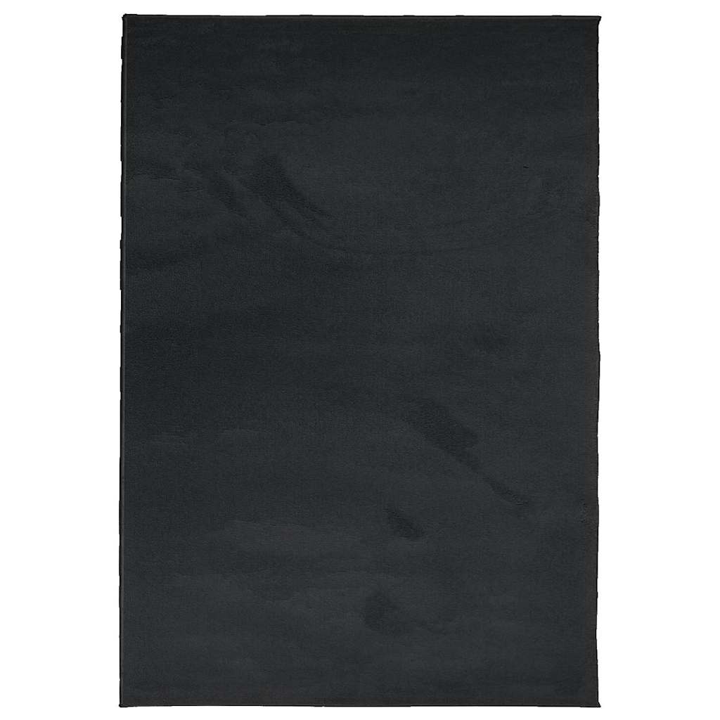 Vidaxl Teppich Oviedo niedrig -160 x 230 cm schwarz